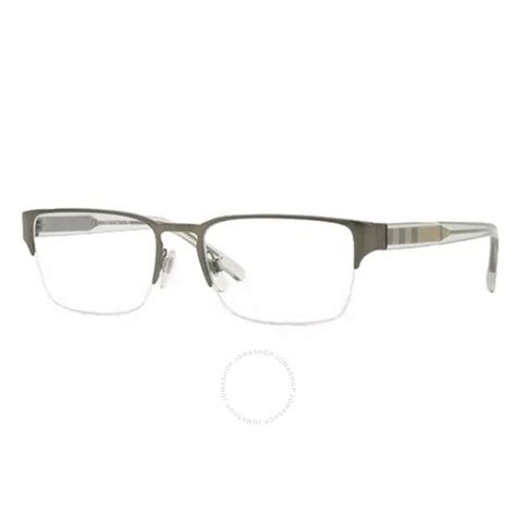 burberry eyeglasses be1297|Burberry Men's Gunmetal Oval Eyeglass Frames BE1297 1144 .